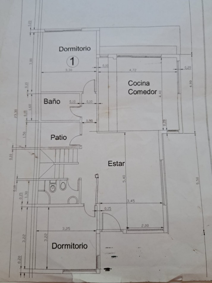 ALQUILER 24 MESES MODERNA CASA 3 AMBIENTES